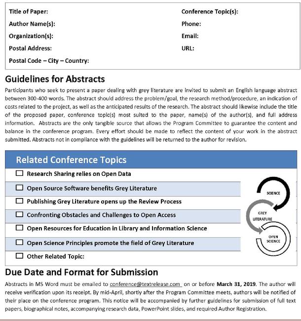 GL21 Call for Papers