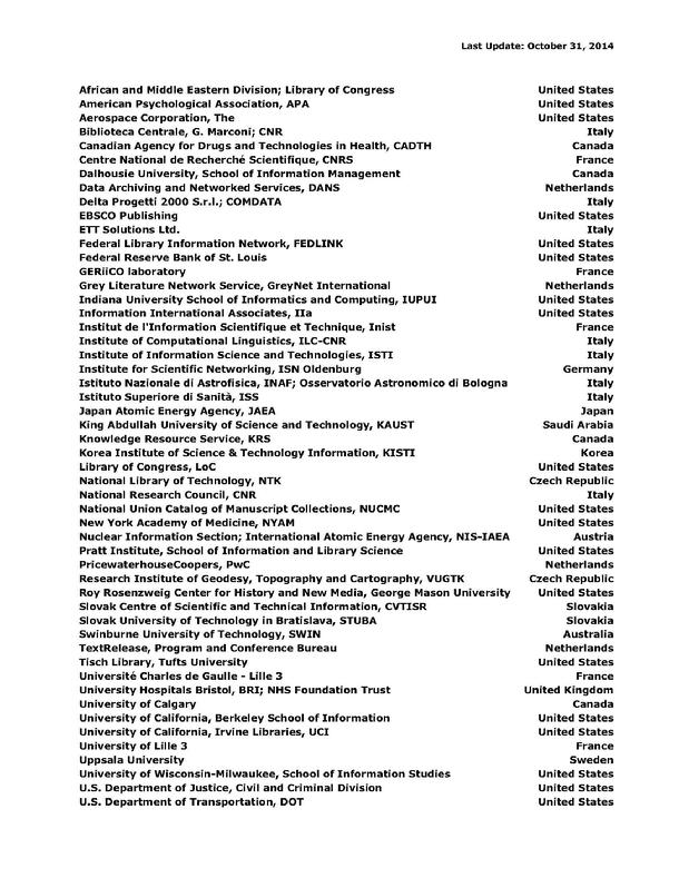 Sixteenth International Conference on Grey Literature
