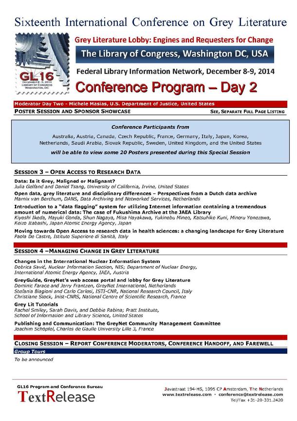 GL16 Conference Program