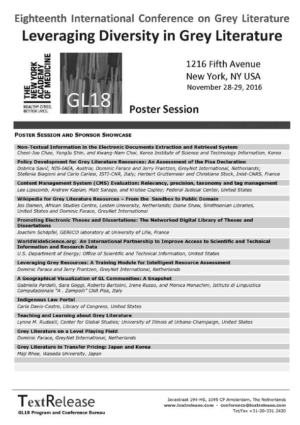 GL18 Poster Session