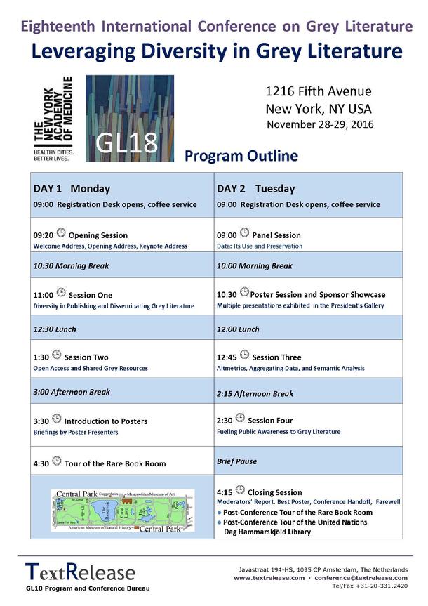 GL18 Program Outline