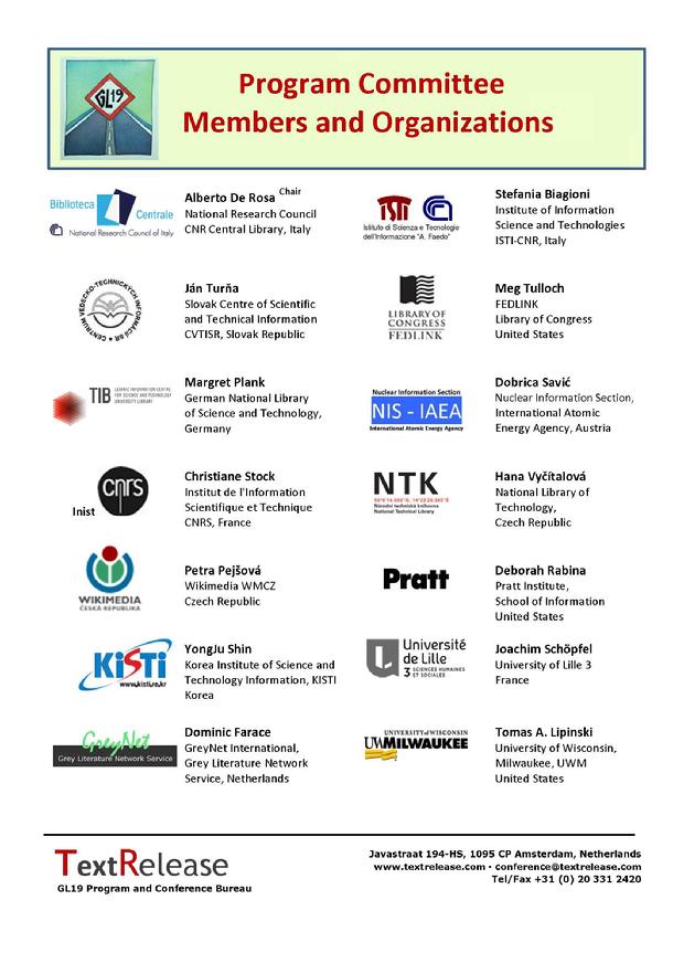GL19 Program Committee