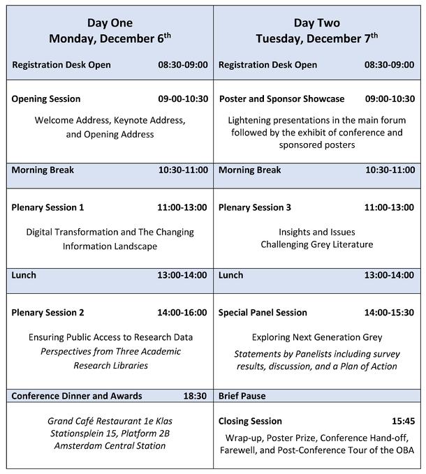 GL2021 Conference Outline and Schedule