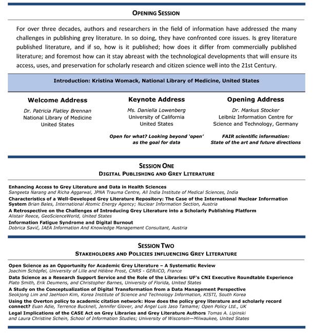 GL2022 International Conference on Grey Literature