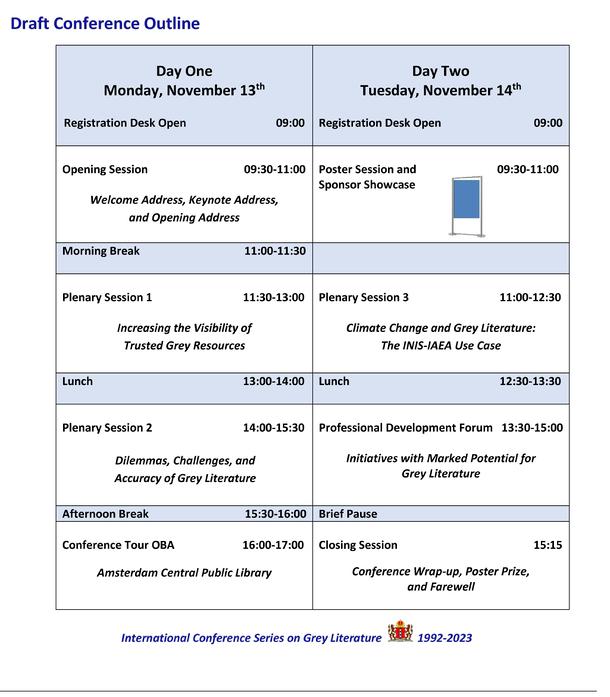 GL25 Conference Outline