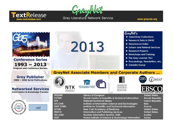 GreyNet Corporate Authors and Associate Members